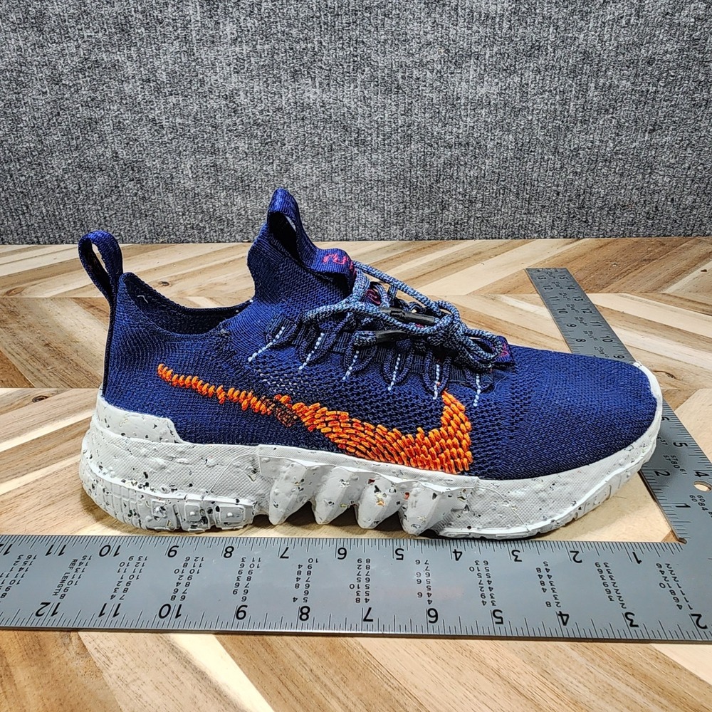 Size 8.5 - Nike Space Hippie 01 Midnight Navy Magma Orange Running Shoes - Picture 12 of 13